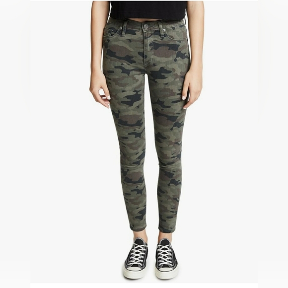 Hudson Camouflage High Waist Barbara Supper Skinny Jeans. Size 28 - Picture 9 of 11